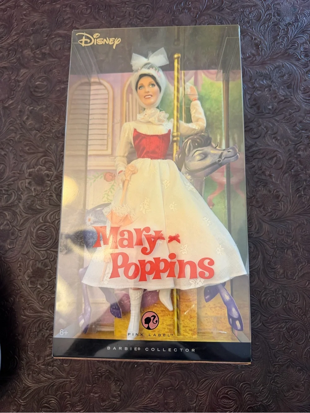 Disney Mary Poppins Disney Mattel doll 2007 Dress in White and Red